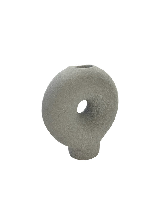 Grey Candle Holder