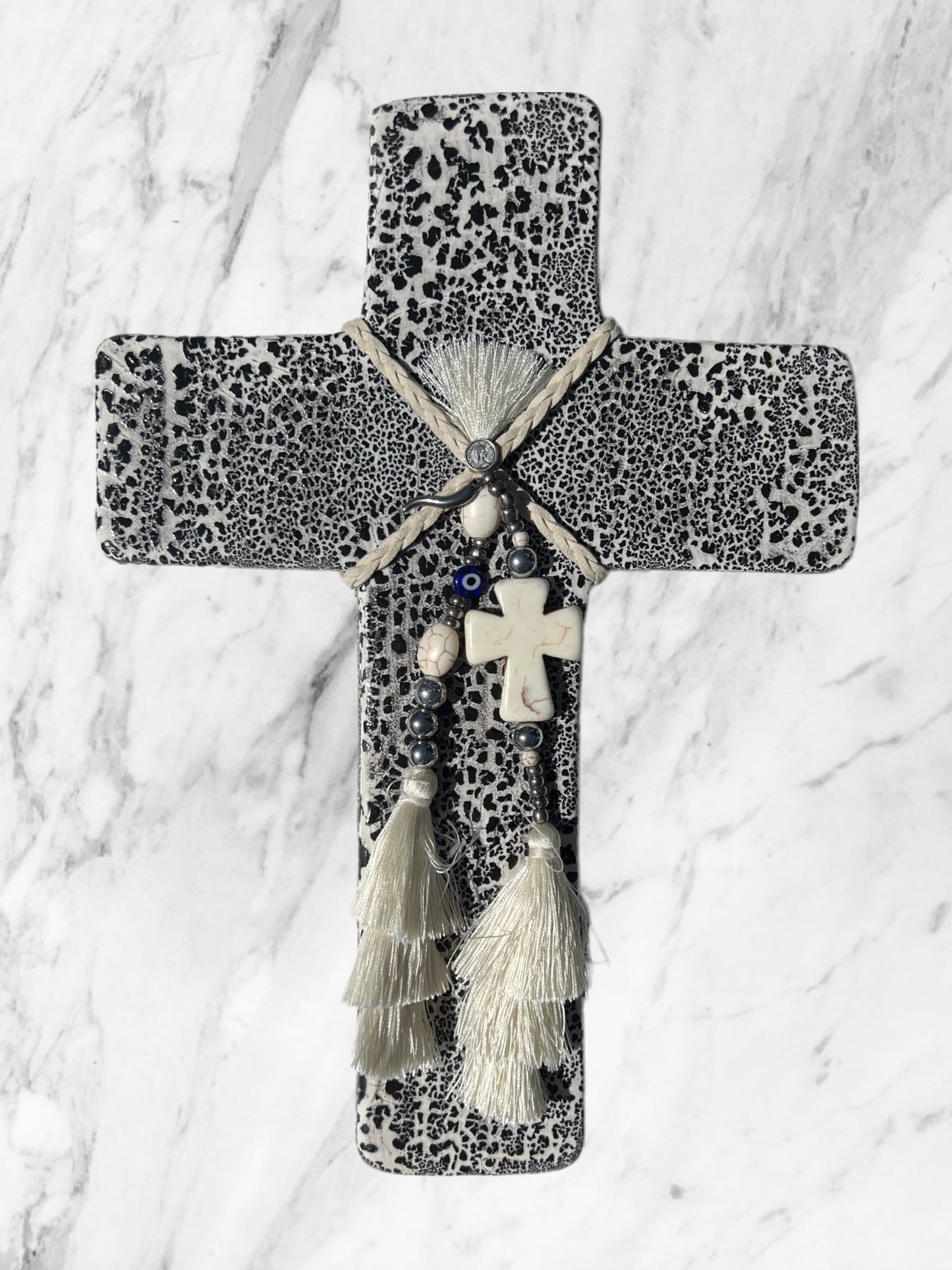 Crackle Cornicello Cross