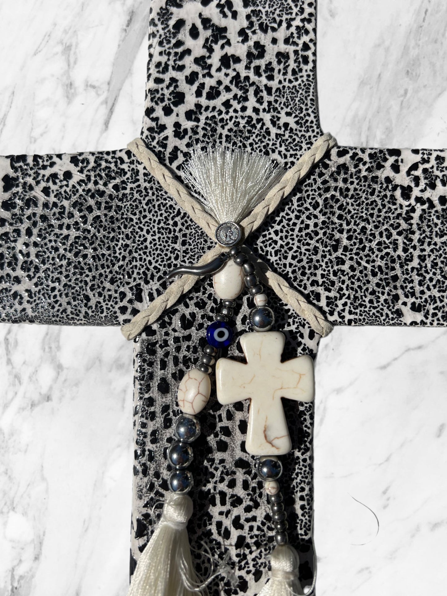Crackle Cornicello Cross